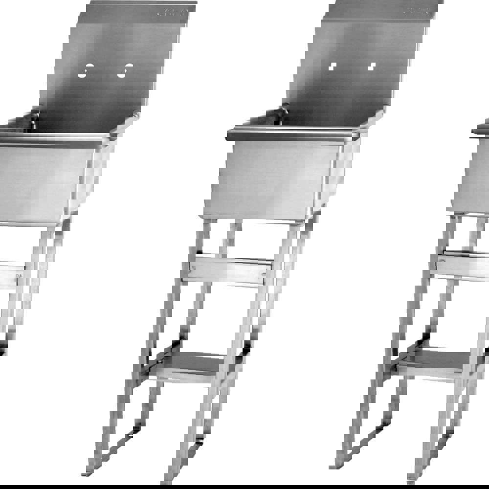 Wash Sink: Floor Mount, 304 Stainless Steel